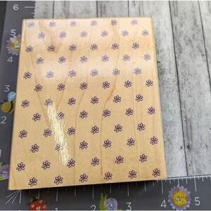 Hero Arts Flower Background S1710 Rubber Stamp Wood #A2